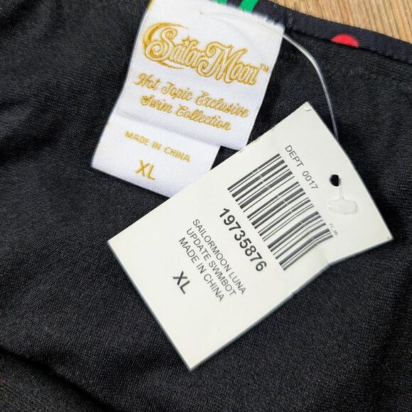 Sailor Moon Luna Symbols Skirted Swim Bottoms Hot Topic Anime Manga Goth Emo - Picture 5 of 5